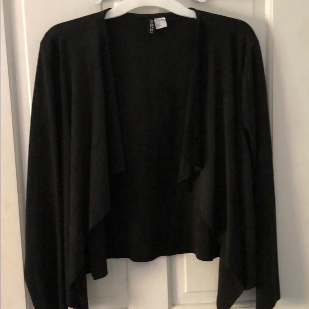 Simple faux suede cardigan